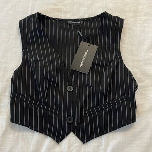 PrettyLittleThing Pinstripe vest